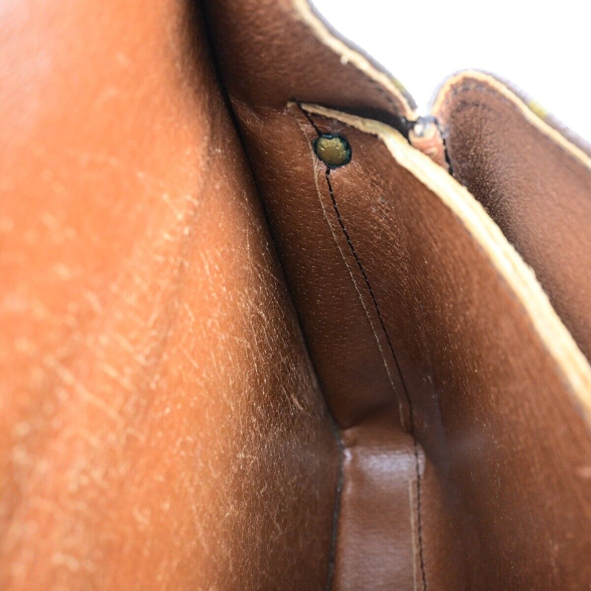 LOUIS VUITTON Cartouchiere GM Shoulder Bag Monogram Leather Brown M51252 60EE004