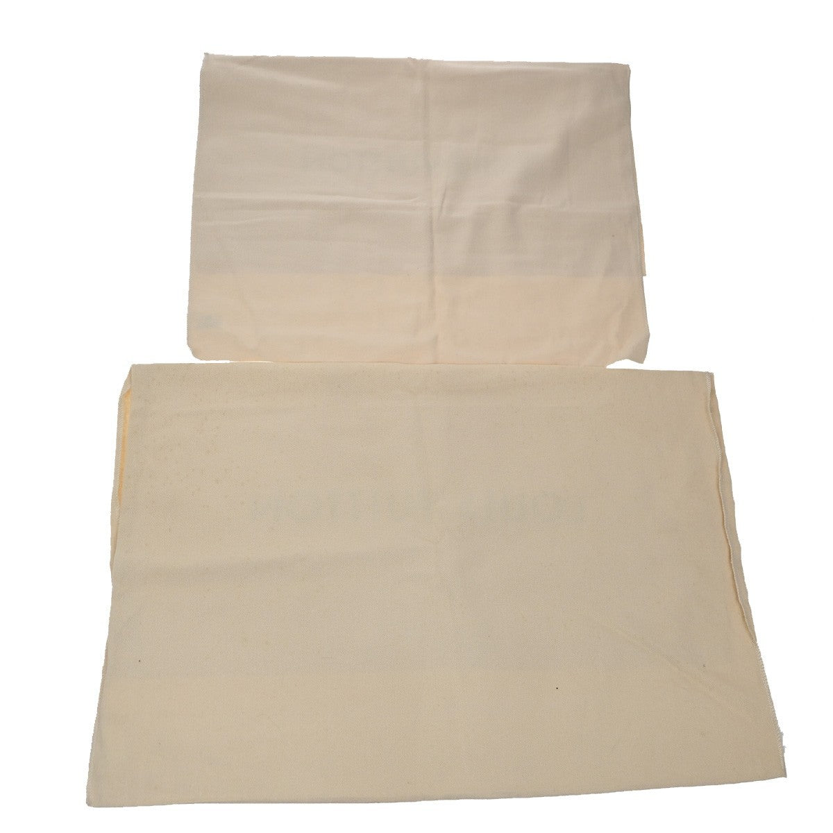 LOUIS VUITTON Logo 10 Set Dust Bag Drawstring Canvas Cotton Beige Brown 03KB470