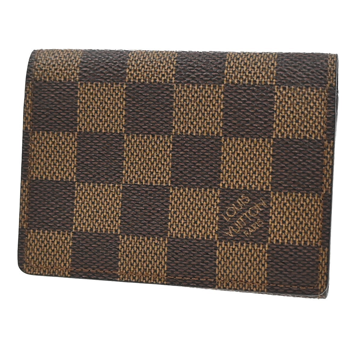 LOUIS VUITTON Cartes de Visite Card Case Damier Ebene Leather BN N62920 60KC594
