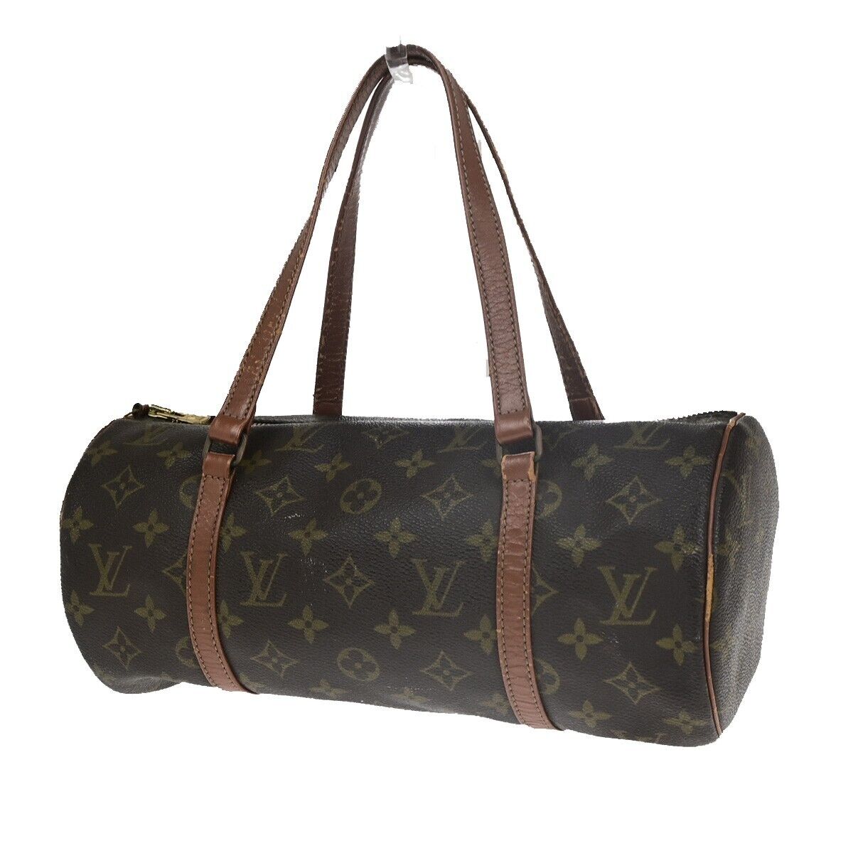 LOUIS VUITTON Logo PAPILLON 30 Hand Bag Monogram Leather Brown M51365 66HC021