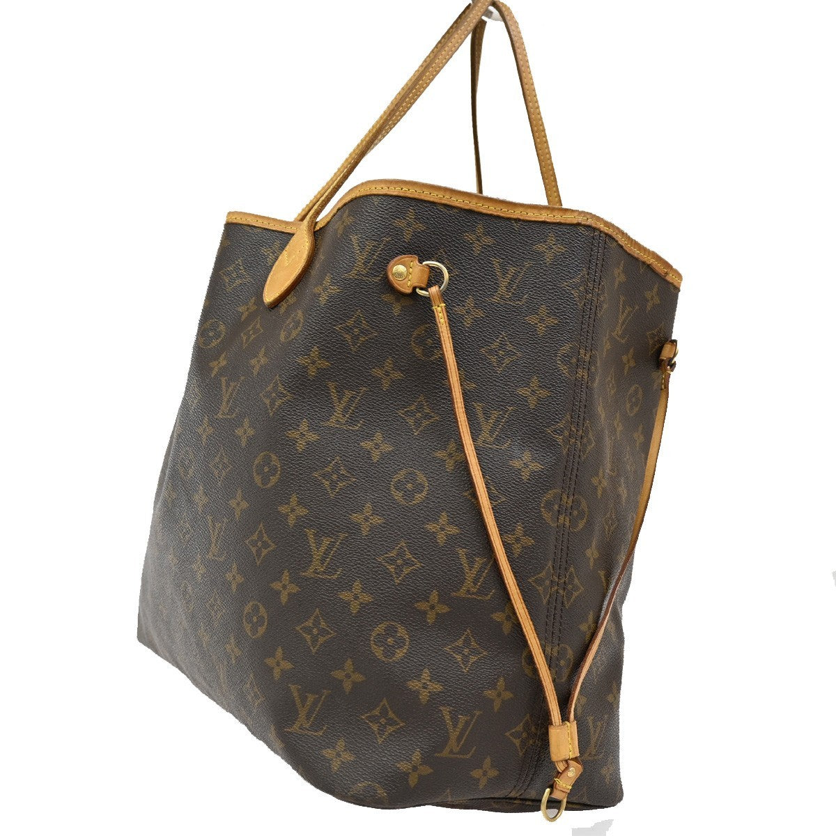 LOUIS VUITTON Neverfull GM Shoulder Tote Bag Monogram Leather BN M40157 58TA034