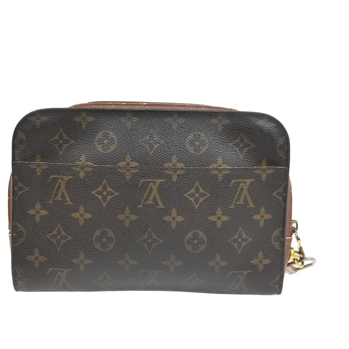 LOUIS VUITTON Orsay Clutch Hand Bag Monogram Leather Brown France M51790 05YJ179