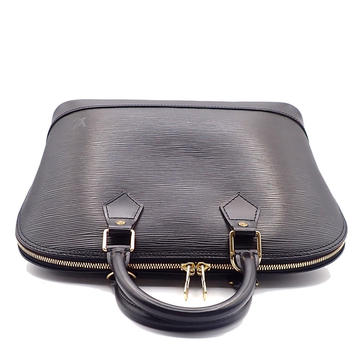 LOUIS VUITTON LV Alma Hand Bag Epi Leather Noir Black Gold France M52142 10AA197