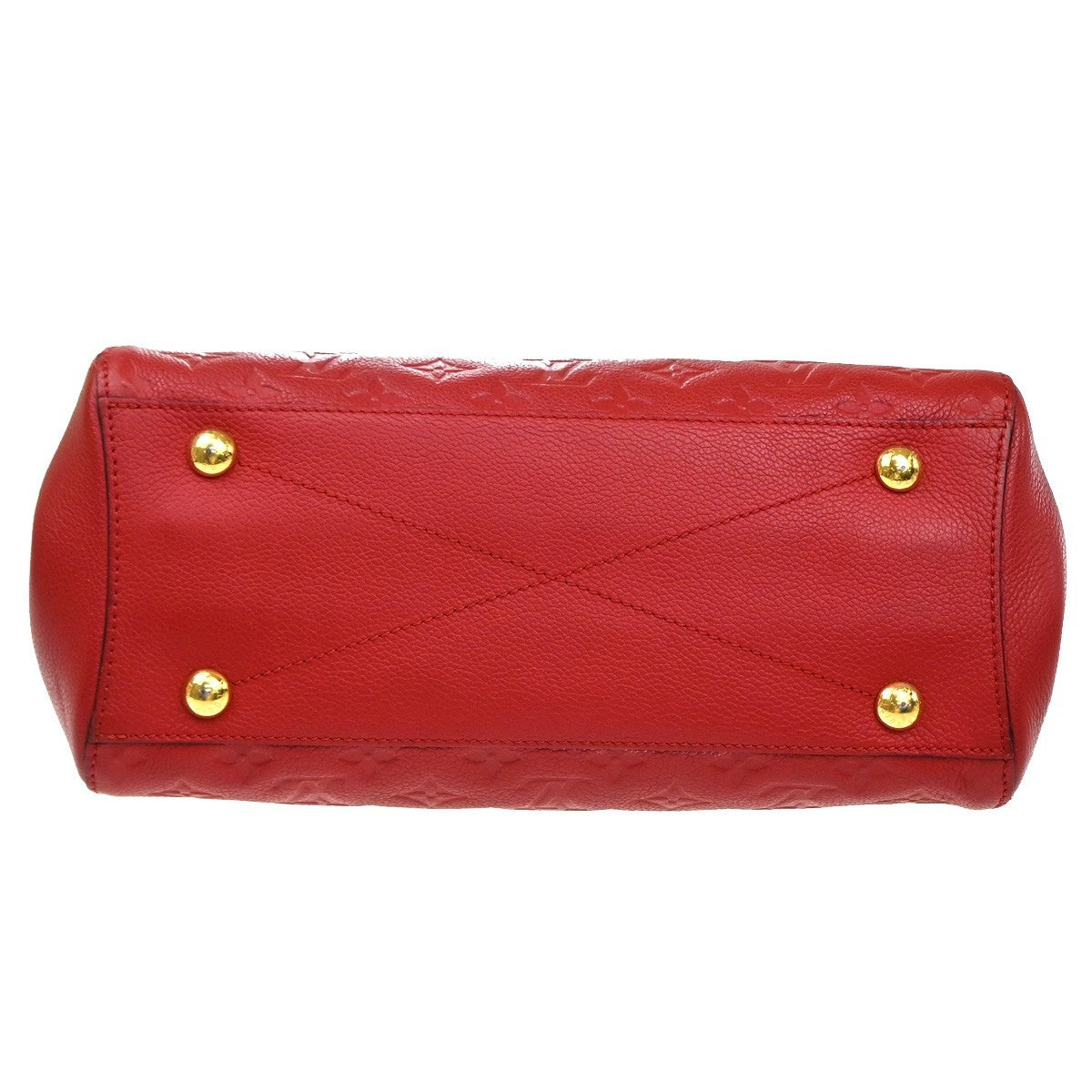 LOUIS VUITTON Montaigne MM Shoulder Bag Monogram Empreinte Red M41194 50TA684