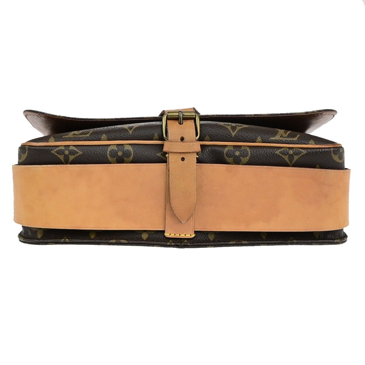 LOUIS VUITTON Cartouchiere GM Shoulder Bag Monogram Leather Brown M51252 78EC998