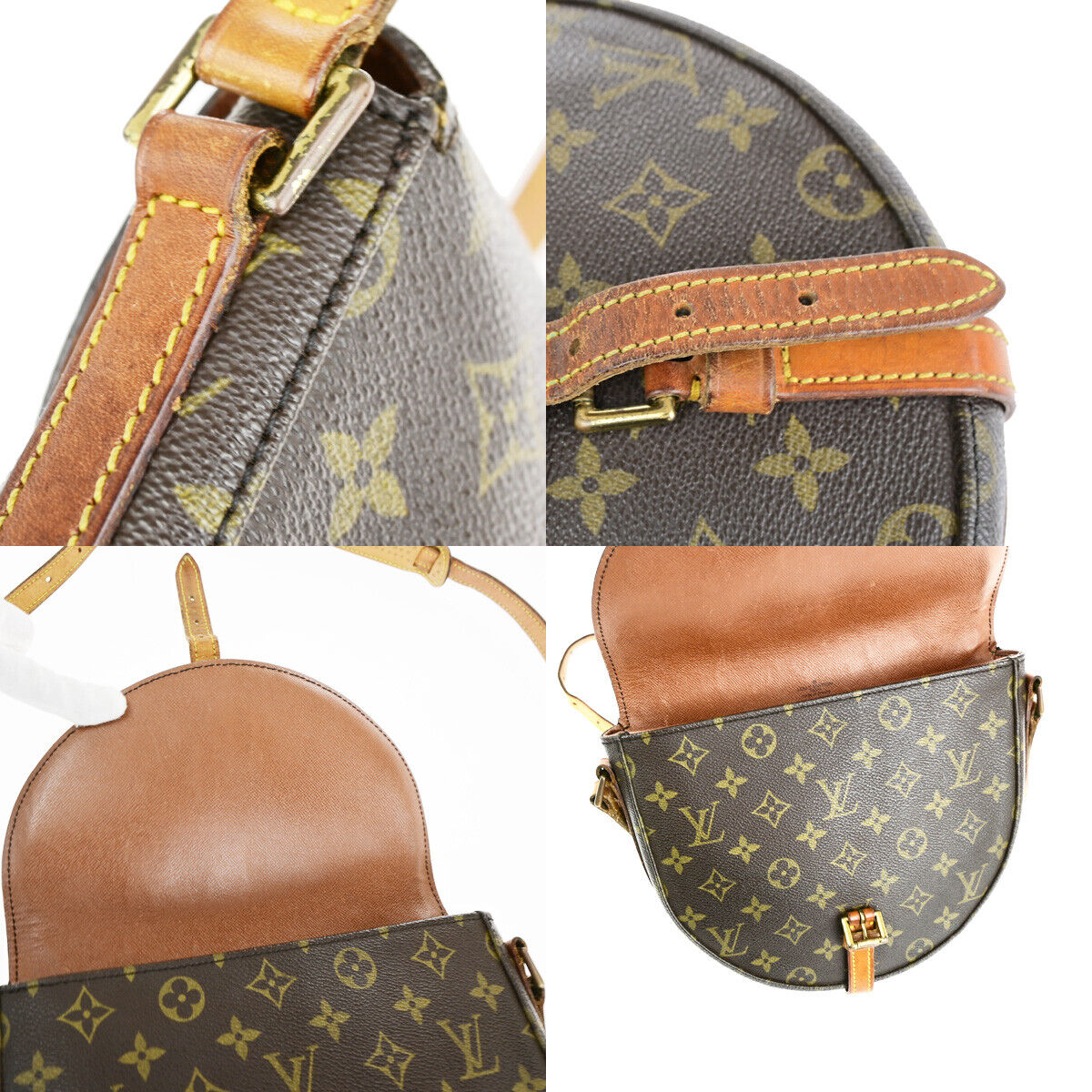 LOUIS VUITTONI Chantilly MM Shoulder Bag Monogram Leather Brown M51233 62YG613