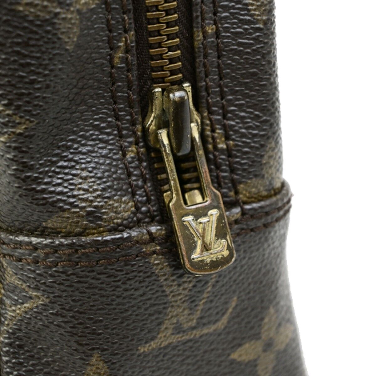LOUIS VUITTON Trousse Toilette 28 Clutch Hand Bag Monogram Brown M47522 69ED214