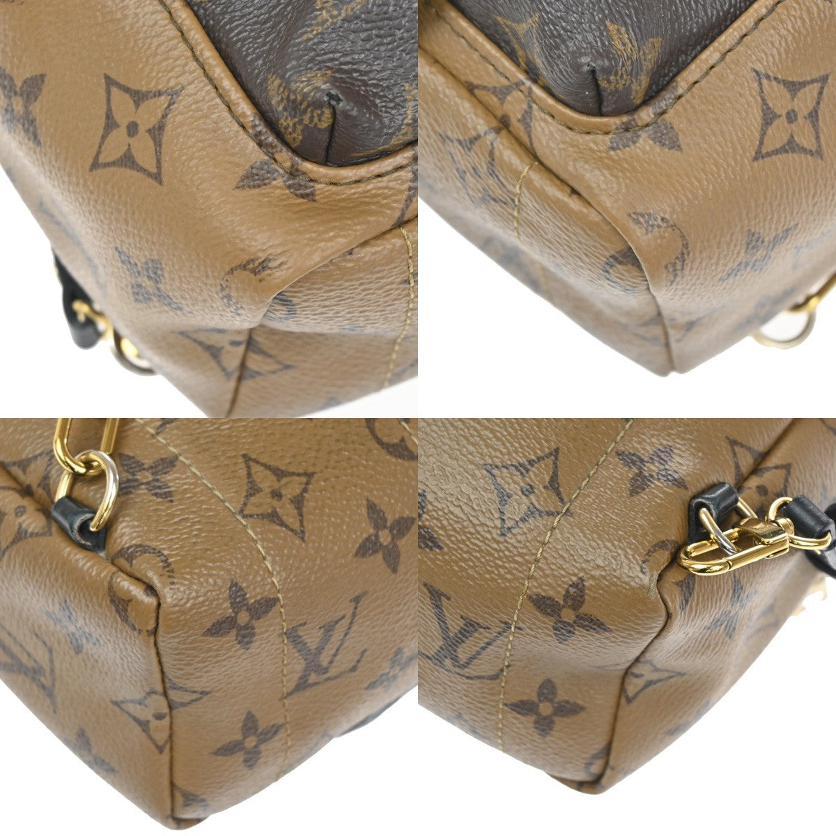 LOUIS VUITTON Palm Springs Mini Backpack Monogram Reverse Brown M44872 98KD053