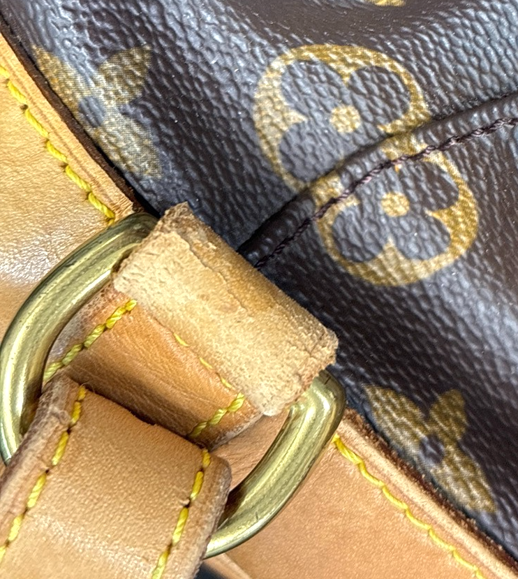 LOUIS VUITTON Montsouris MM Backpack Bag Monogram Leather Brown M51136 90MA414