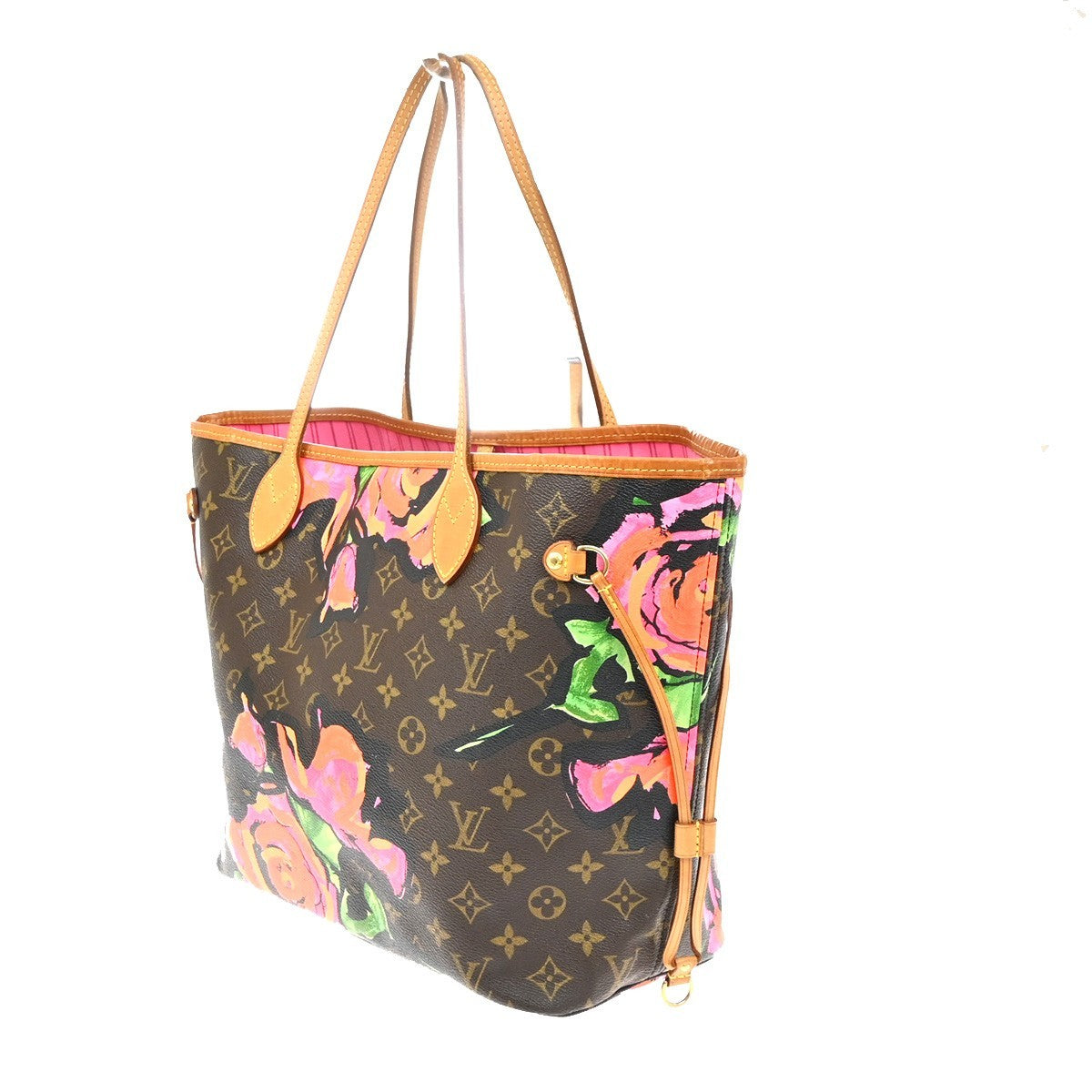 LOUIS VUITTON Neverfull MM Shoulder Bag Monogram Rose Leather BN M48613 678RP175