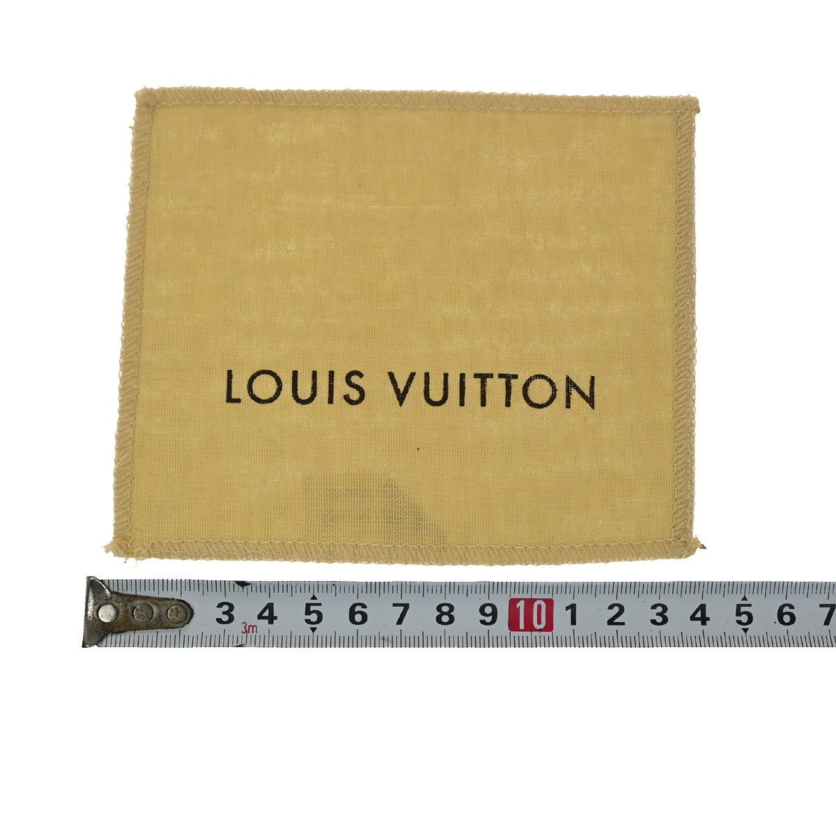 LOUIS VUITTON Logo 10 Set Drawstring Dust Bag Canvas Cotton Beige Brown 09YH866