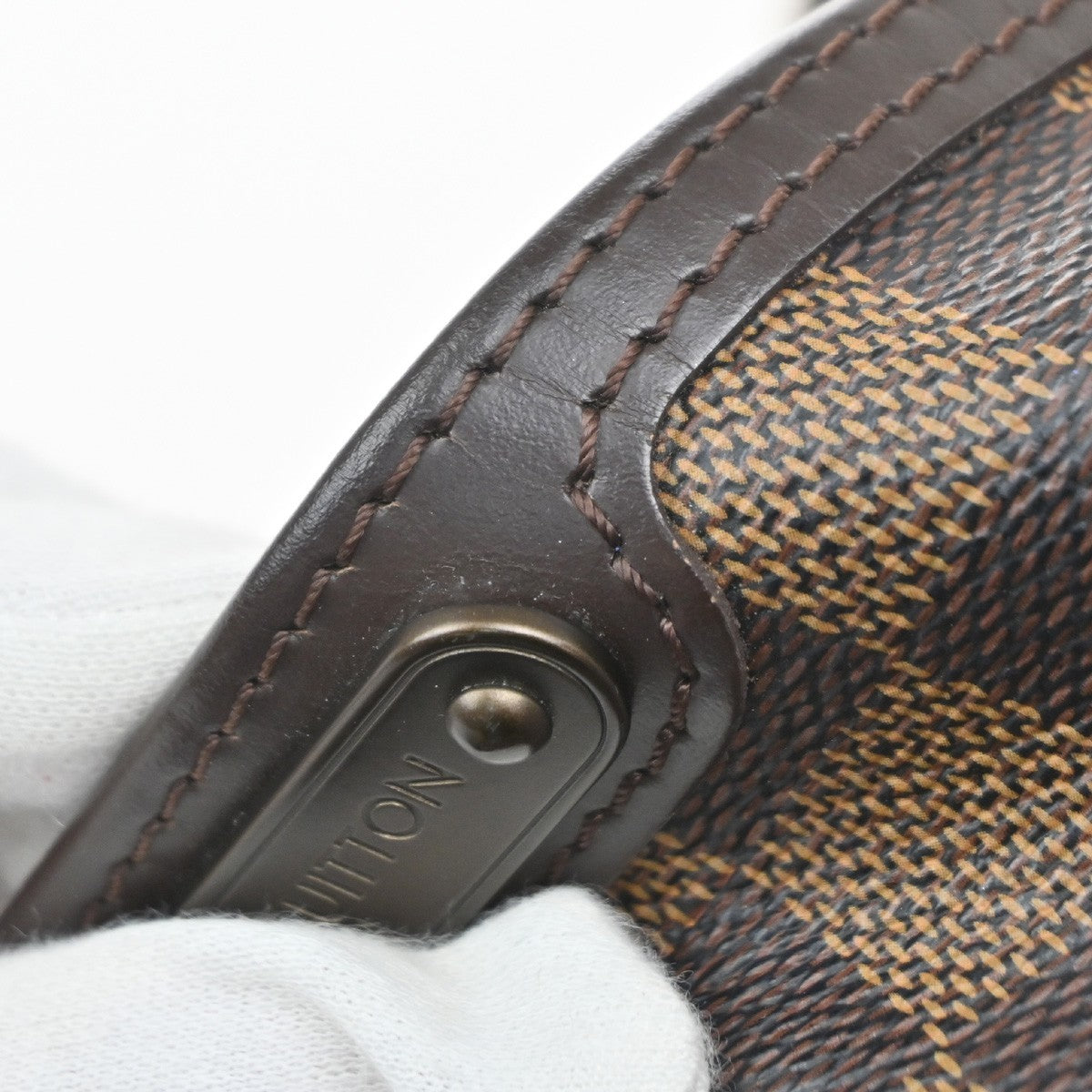 LOUIS VUITTON Bloomsbury PM Shoulder Bag Damier Leather Brown N42251 12CA977