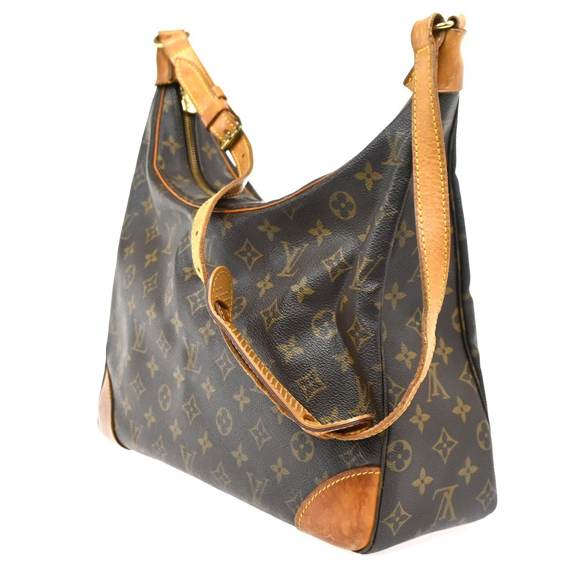 LOUIS VUITTON Boulogne 35 Shoulder Bag Monogram Leather Brown M51260 82SA061