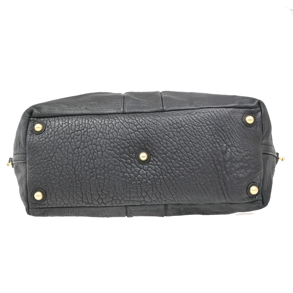 YVES SAINT LAURENT Easy Handbag Boston Black Leather GHW France 65DA105