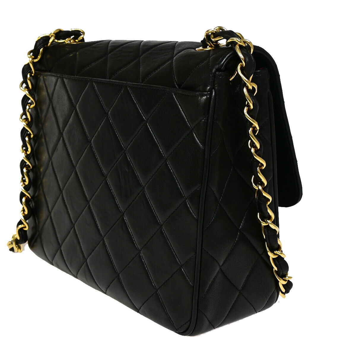 CHANEL CC Logo Matelasse 25 Chain Shoulder Bag Leather Black GHW France 705RJ883