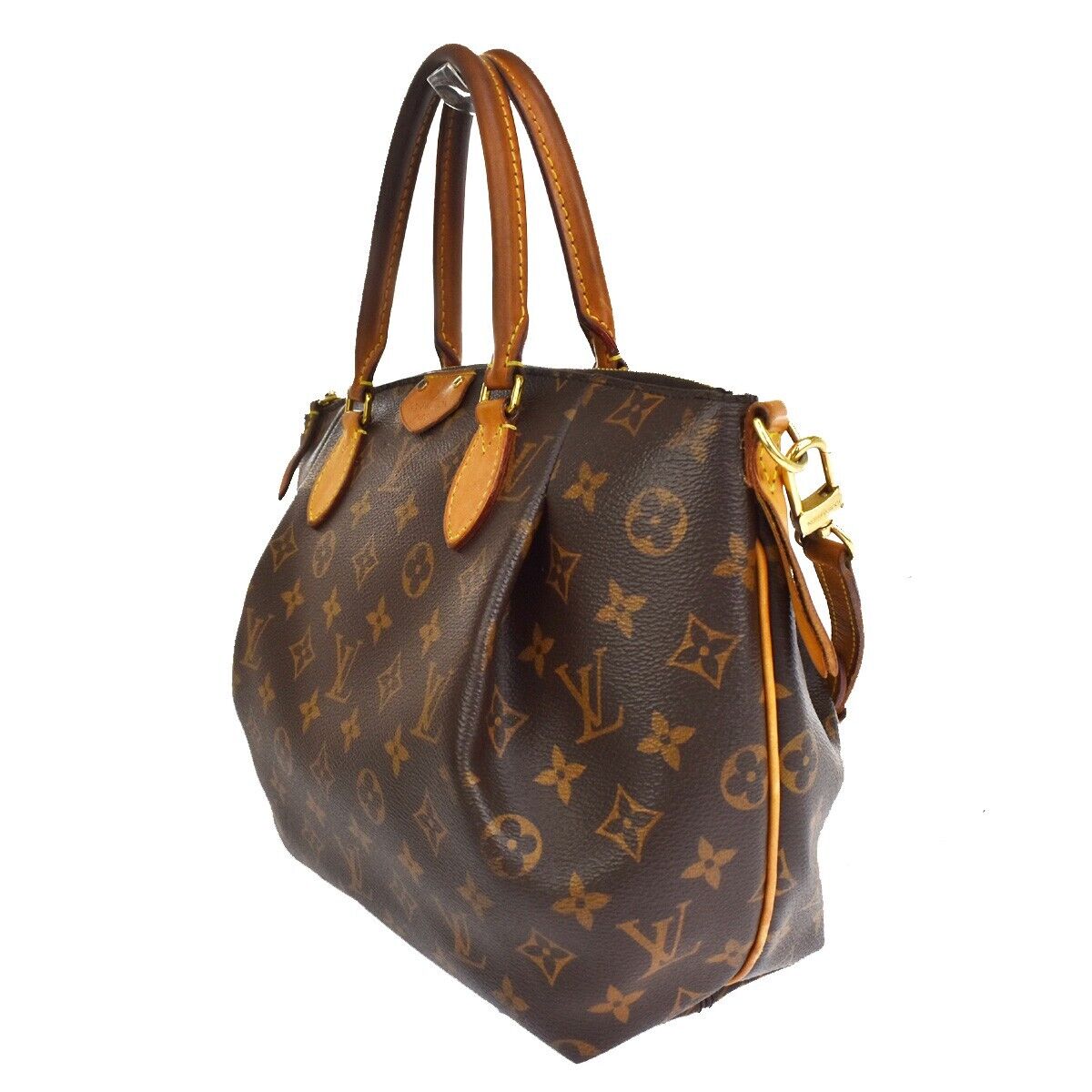 LOUIS VUITTON Turenne PM 2Way Hand Bag Monogram Leather Brown M48813 98YB867