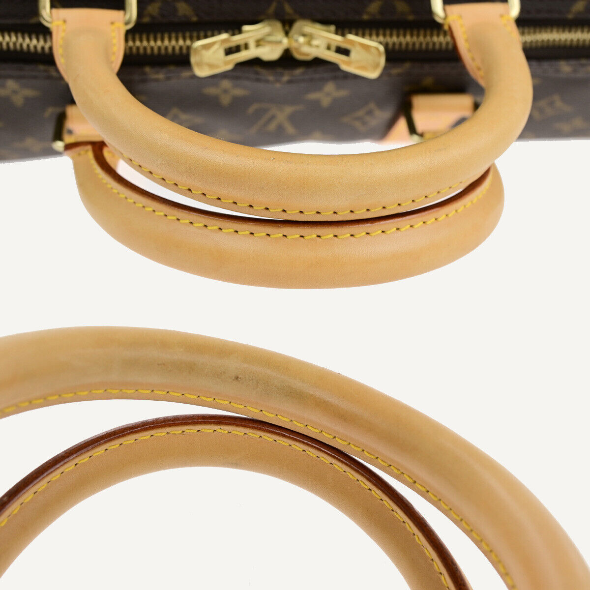 LOUIS VUITTON Keepall 55 Travel Hand Bag Monogram Leather Brown M41424 26YF058