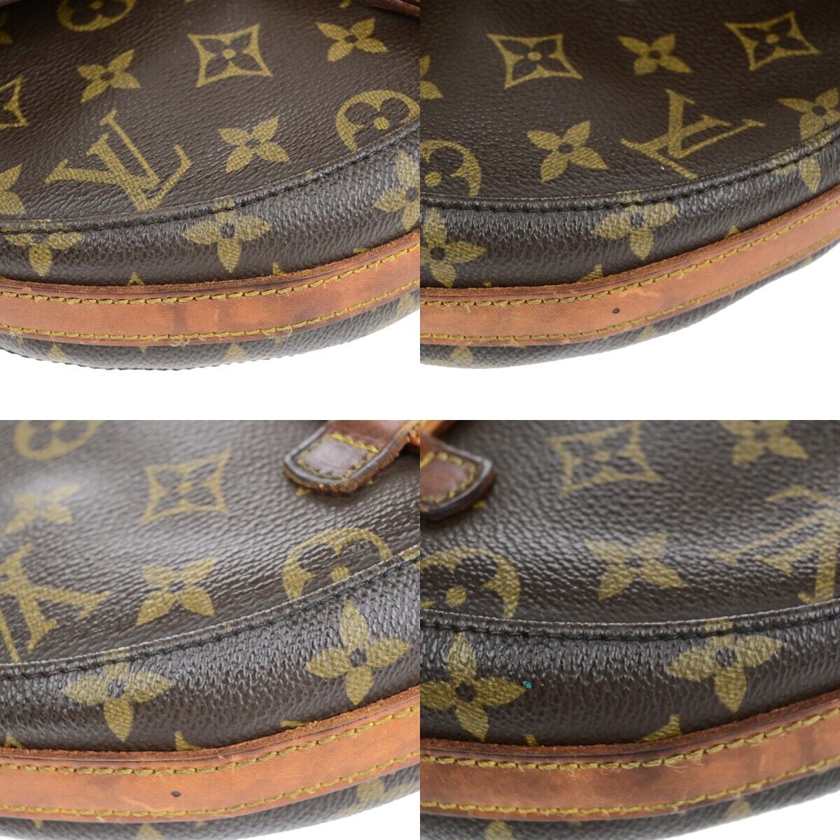LOUIS VUITTONI Chantilly MM Shoulder Bag Monogram Leather Brown M51233 64EB704