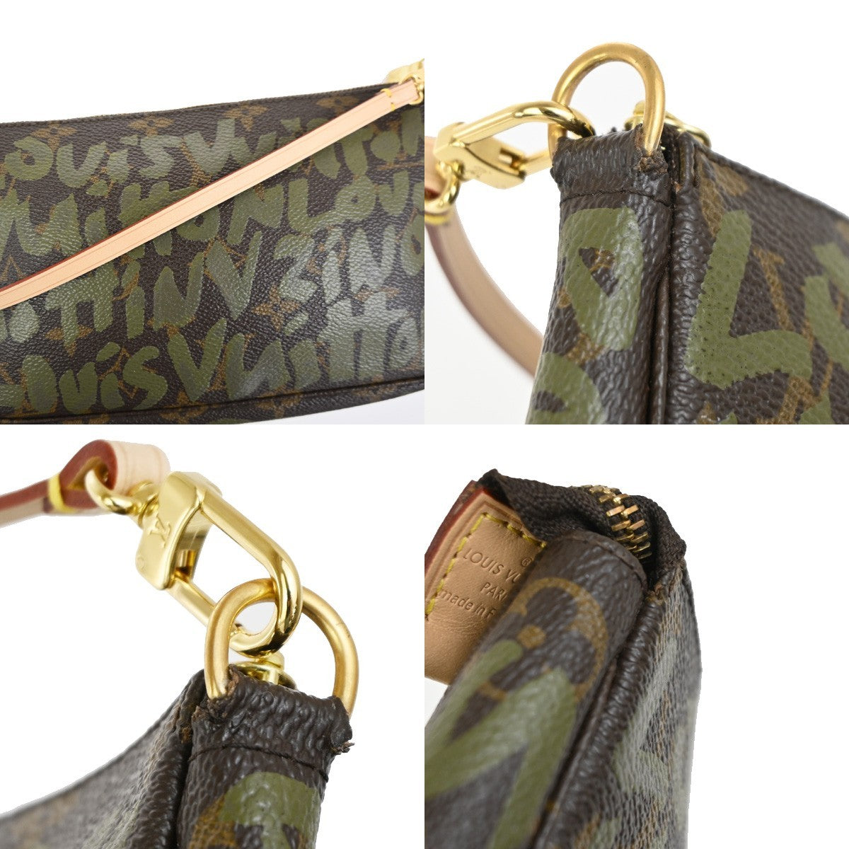 LOUIS VUITTON Pochette Accessoires Hand Bag Monogram Graffiti BN M92191 667RQ037