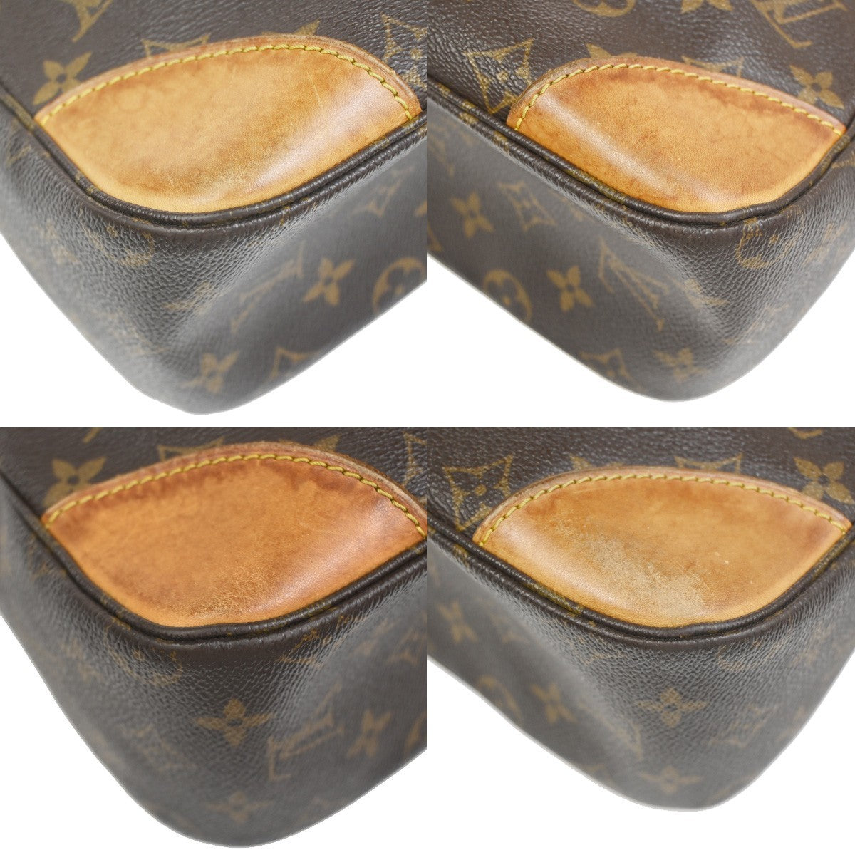LOUIS VUITTON Boulogne 30 Shoulder Bag Monogram Leather Brown M51265 32KC796