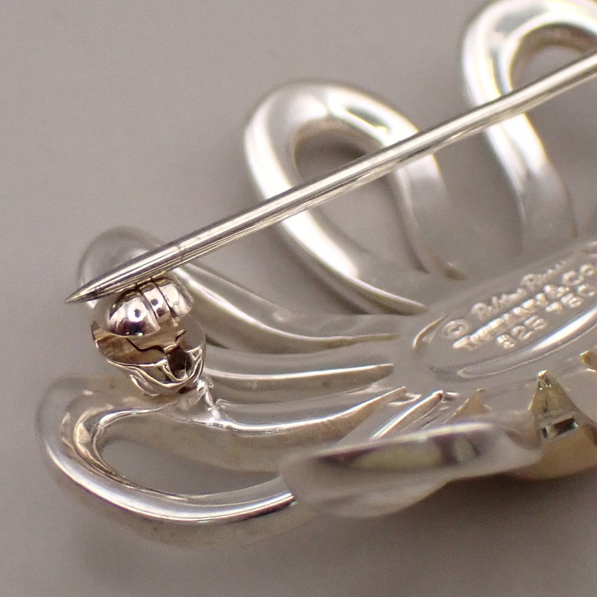 Tiffany & Co. Logo Daisy Flower Pin Brooch Silver 925/Gold 750 64RL337