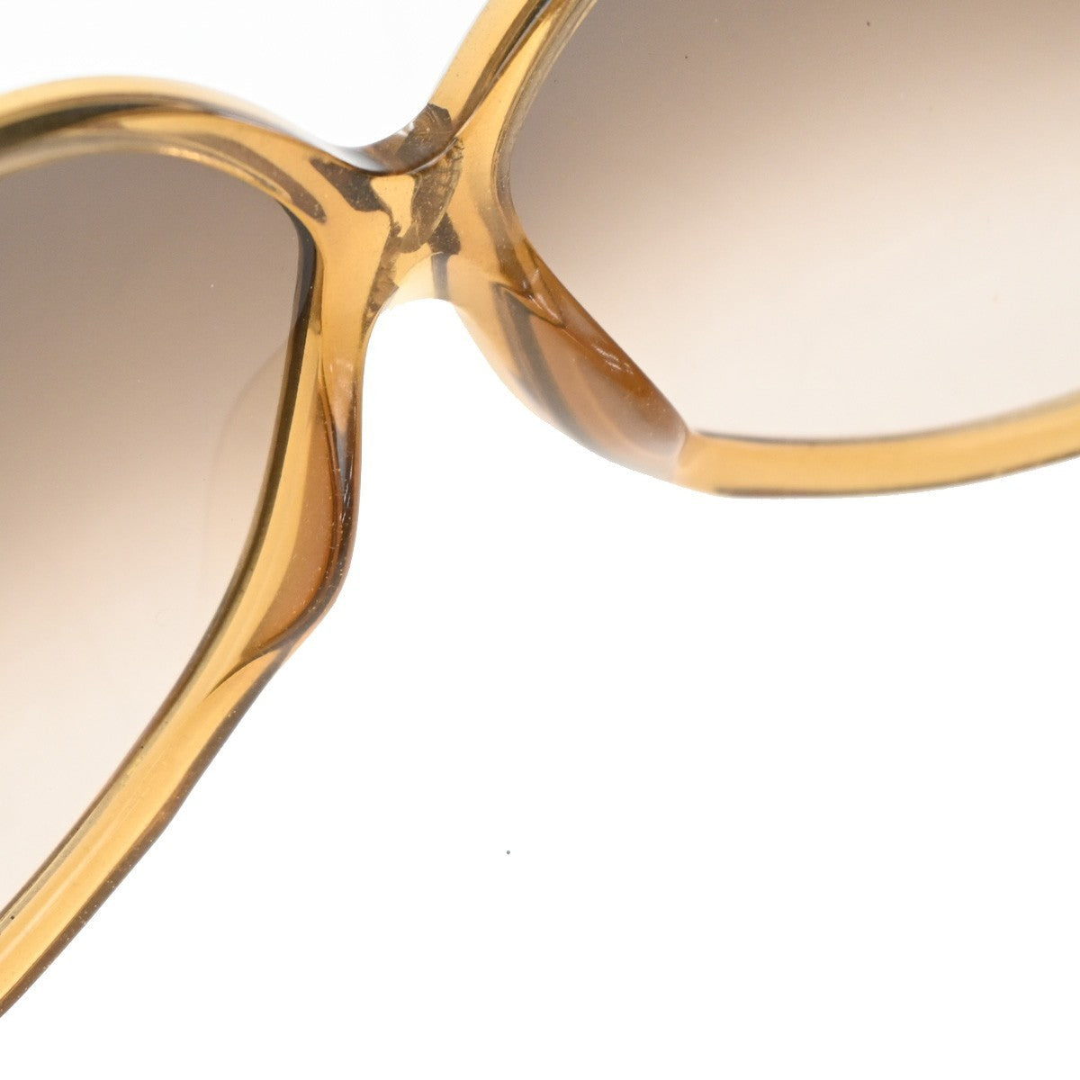 LOUIS VUITTON Glitter Sunglasses Eye Wear Plastic Brown Gold Z0283E 30EG270
