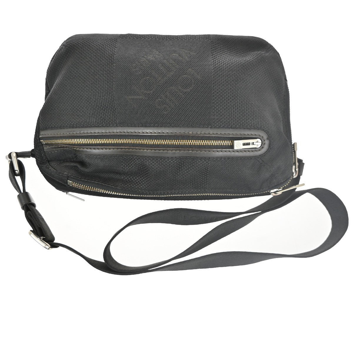 LOUIS VUITTON Arce Body Bag Damier Geant Canvas Leather Black M93021 30TA452