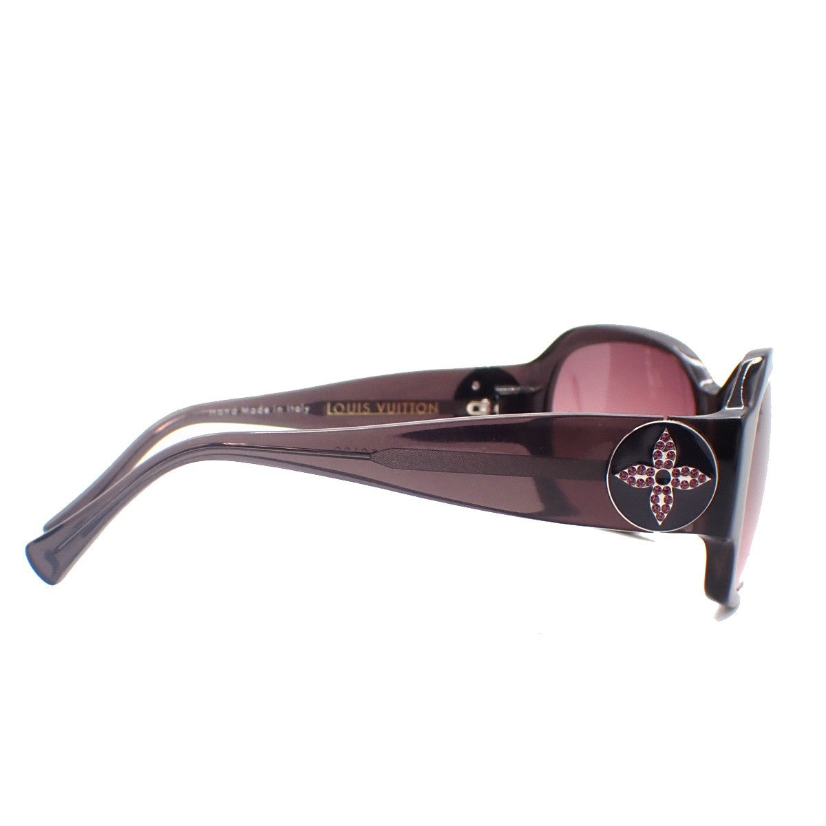 LOUIS VUITTON Sunglasses Eye Wear Metal Plastic BN Purplel Italy Z0134E 38KC959