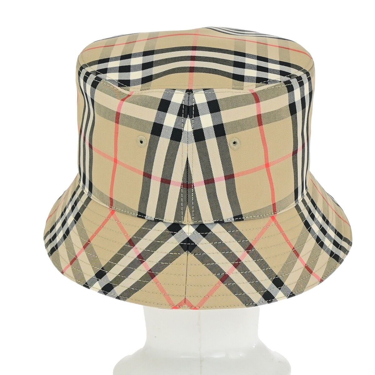 BURBERRY LONDON Logo Nova Check Bucket Hat #L Cotton Brown 65RK670