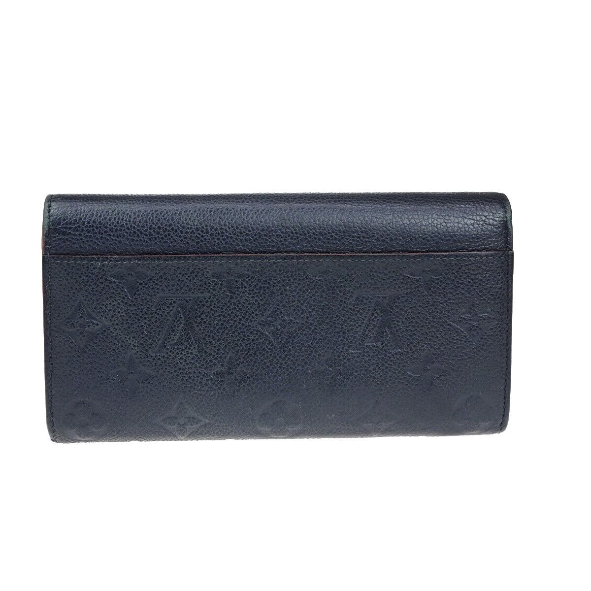 LOUIS VUITTON Portefeuille Sarah Wallet Monogram Empreinte Blue M62125 30YG356