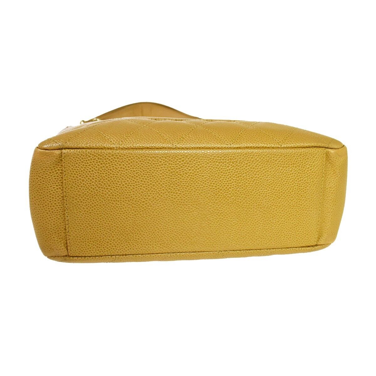 CHANEL CC Matelasse PST Chain Shoulder Bag Caviar Leather Beige GHW 320RH754