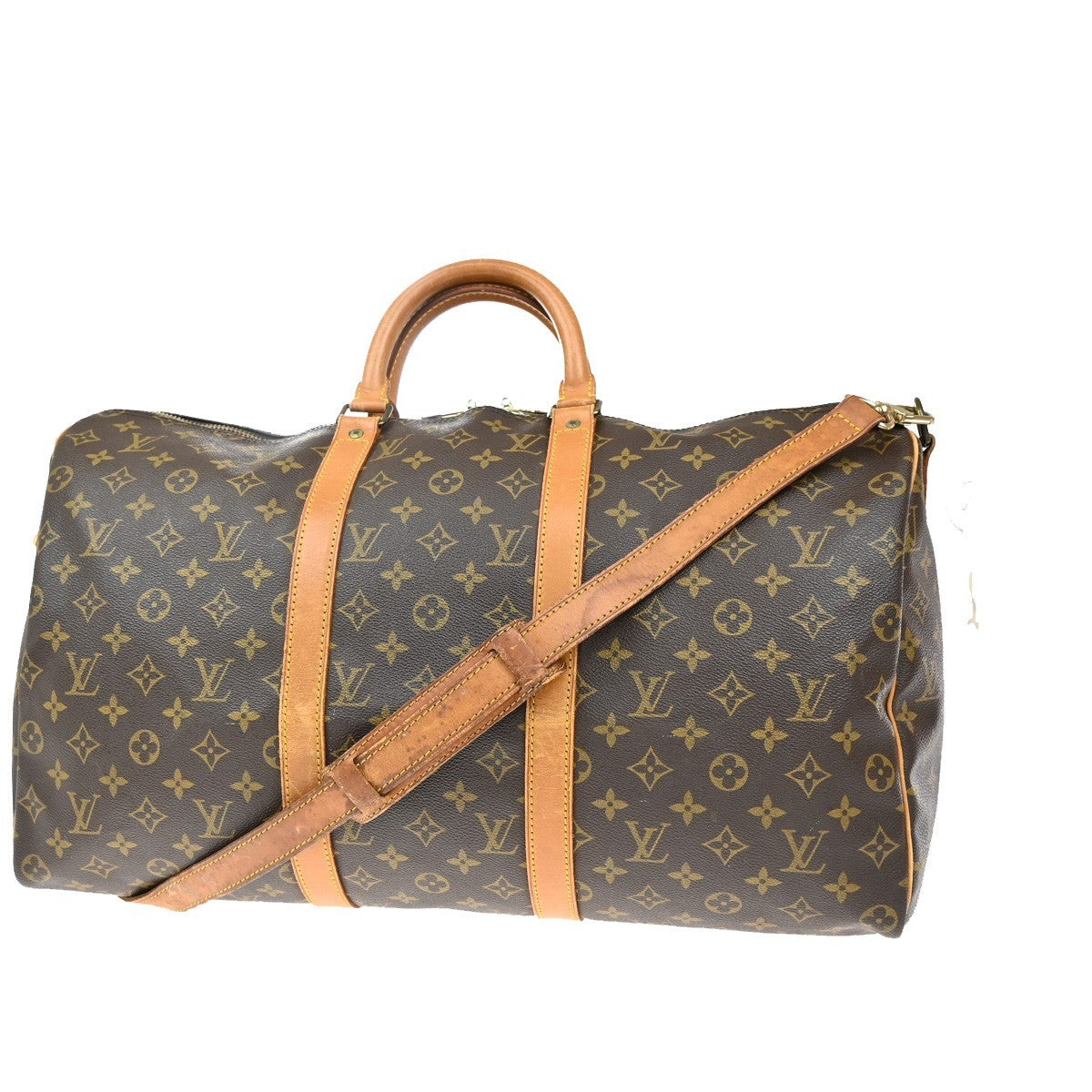 LOUIS VUITTON Keepall Bandouliere 50 2Way Hand Bag Monogram Brown M41416 72EF842