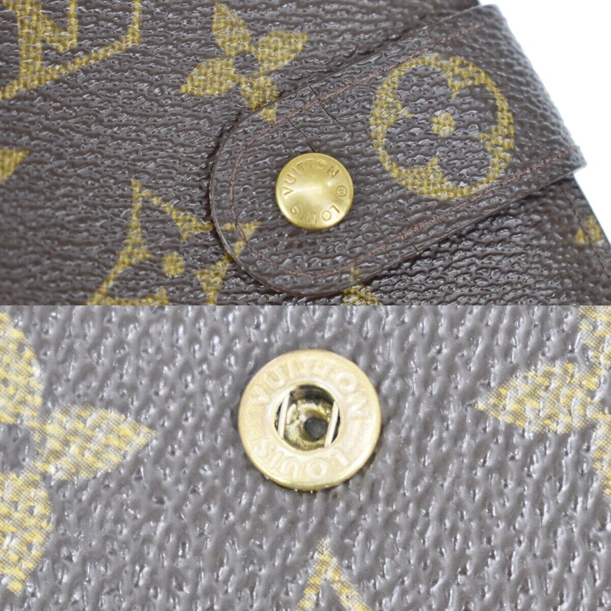 LOUIS VUITTON Porte Papier Zip Bifold Wallet Monogram Leather BN M61207 67GA646