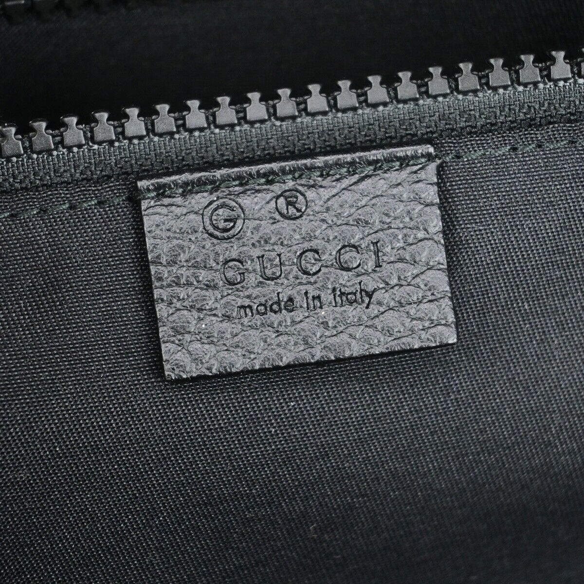 GUCCI Logo Sherry GG Pattern Backpack Bag Nylon Leather Black Italy 21RK735