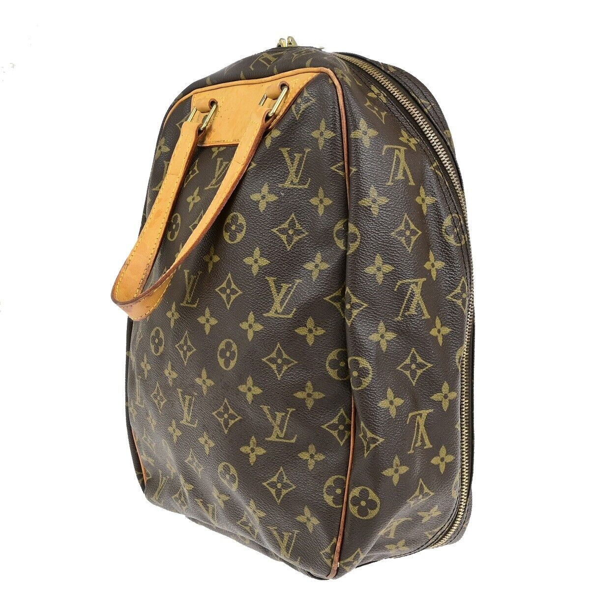 LOUIS VUITTON Excursion Shoes Hand Bag Monogram Leather Brown M41450 30ED298