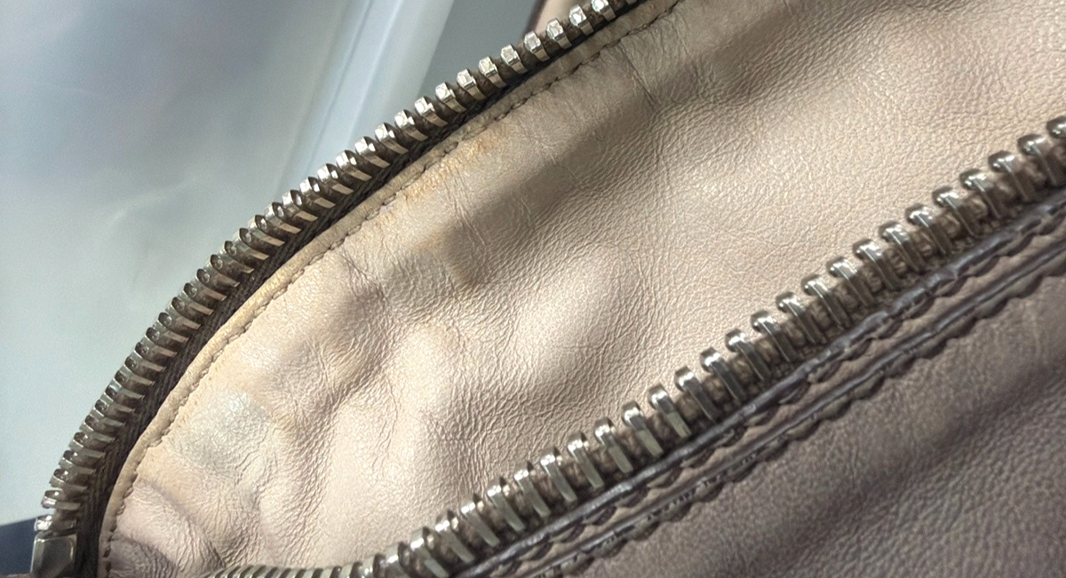 PRADA Logo Gaufre 2Way Shouler Hand Bag Leather Gray SHW Italy 35YJ258