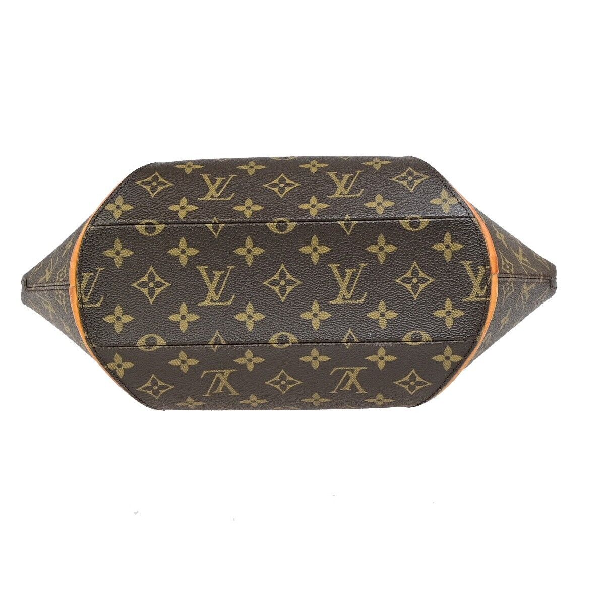 LOUIS VUITTON LV Logos Ellipse MM Hand Bag Monogram Leather Brown M51126 23ED078