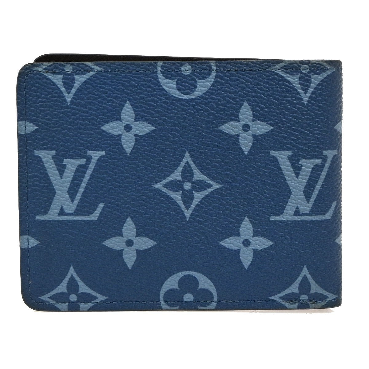 LOUIS VUITTON Portefeuille Slender Bifold Wallet Monogram Blue M82798 88YJ006