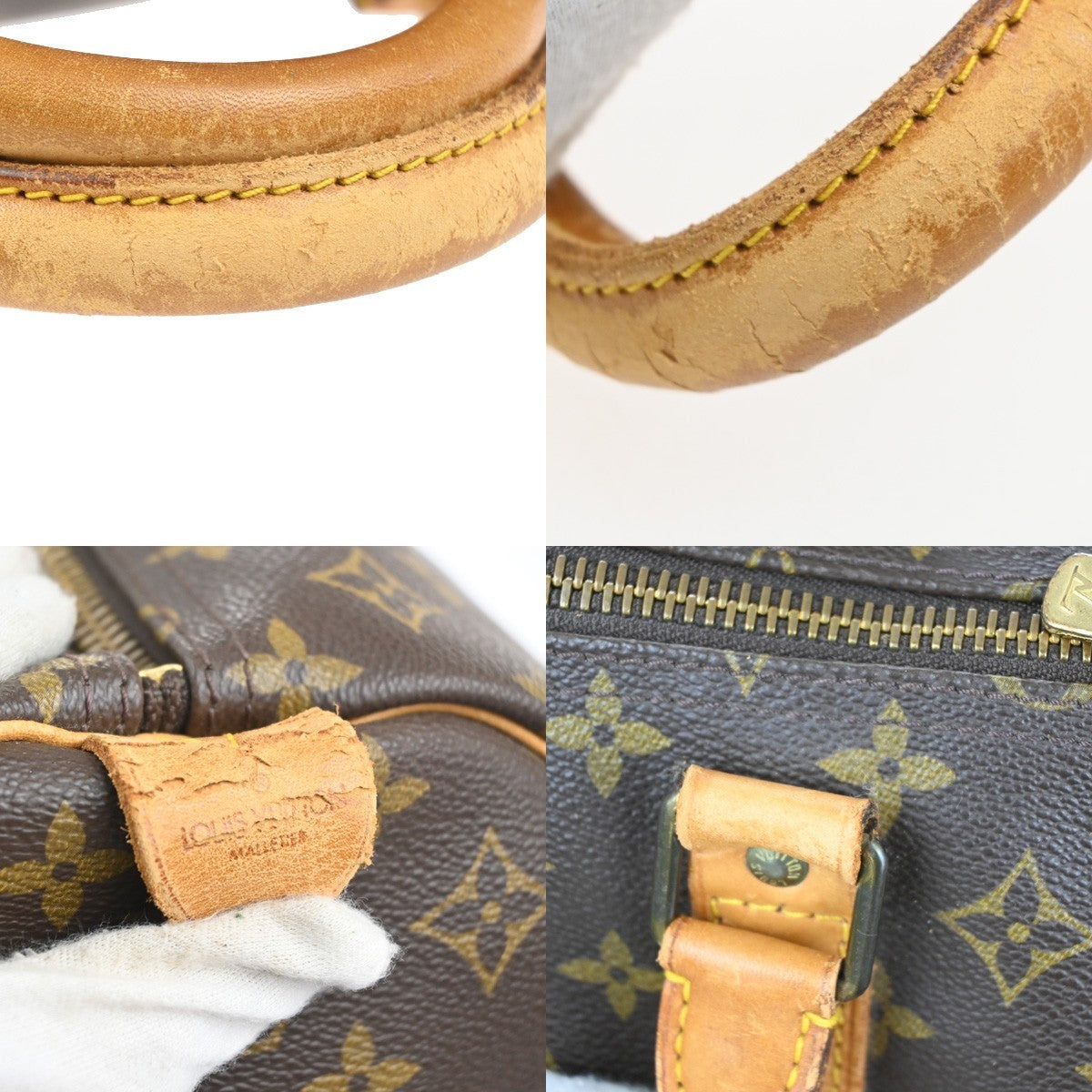 LOUIS VUITTON Keepall 60 Travel Hand Bag Monogram Leather Brown M41422 70MA525
