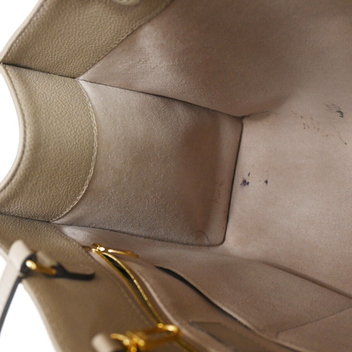 LOUIS VUITTON Onthego MM 2Way Hand Bag Monogram Empreinte Beige M45607 386RC815