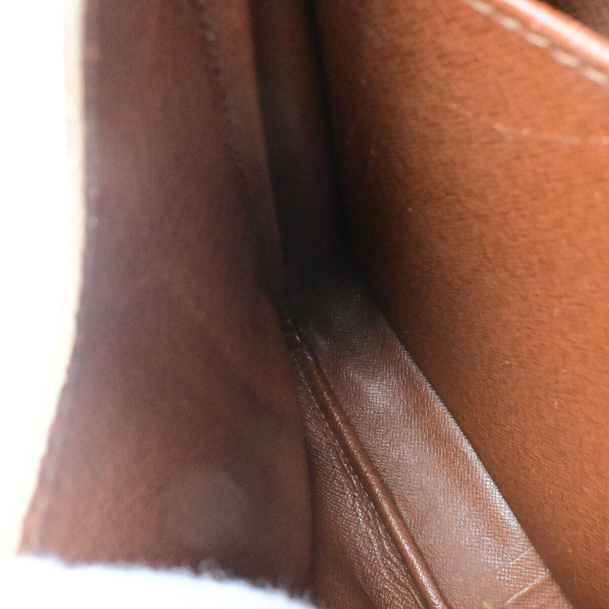 LOUIS VUITTON Cartouchiere GM Shoulder Bag Monogram Leather Brown M51252 61SJ405