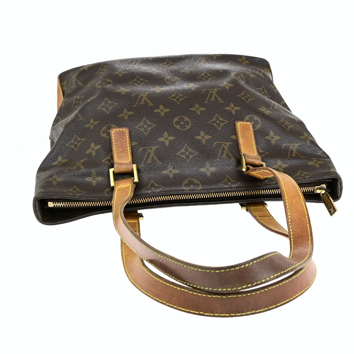 LOUIS VUITTON Cabas Piano Shoulder Bag Monogram Leather Brown M51148 39SH941