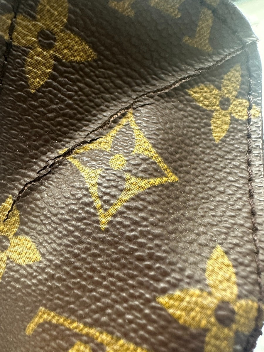 LOUIS VUITTON Saint Cloud GM Shoulder Bag Monogram Leather Brown M51242 33CA335