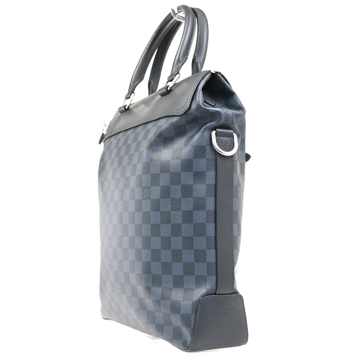 LOUIS VUITTON Greenwich Hand Bag Damier Cobalt Leather Navy Italy N41351 92MA390