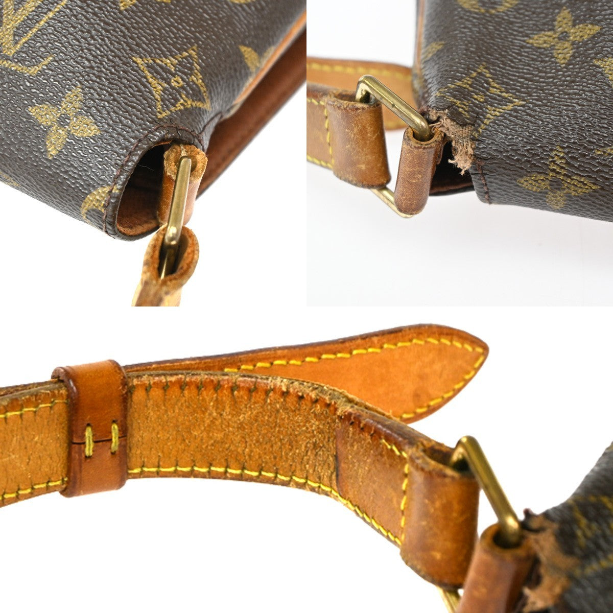 LOUIS VUITTON Musette Shoulder Bag Monogram Leather Brown France M51256 39CA624