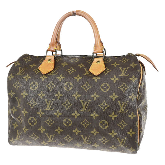 LOUIS VUITTON Speedy 30 Travel Hand Bag Monogram Leather Brown M41526 73SJ490