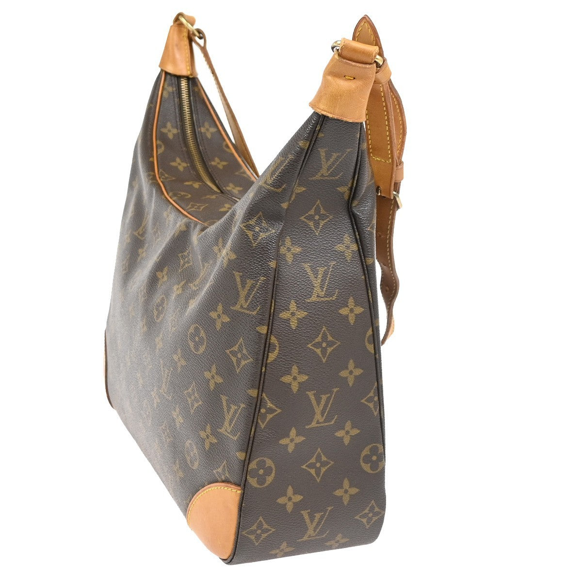 LOUIS VUITTON Boulogne 35 Shoulder Bag Monogram Leather Brown M51260 82YJ178