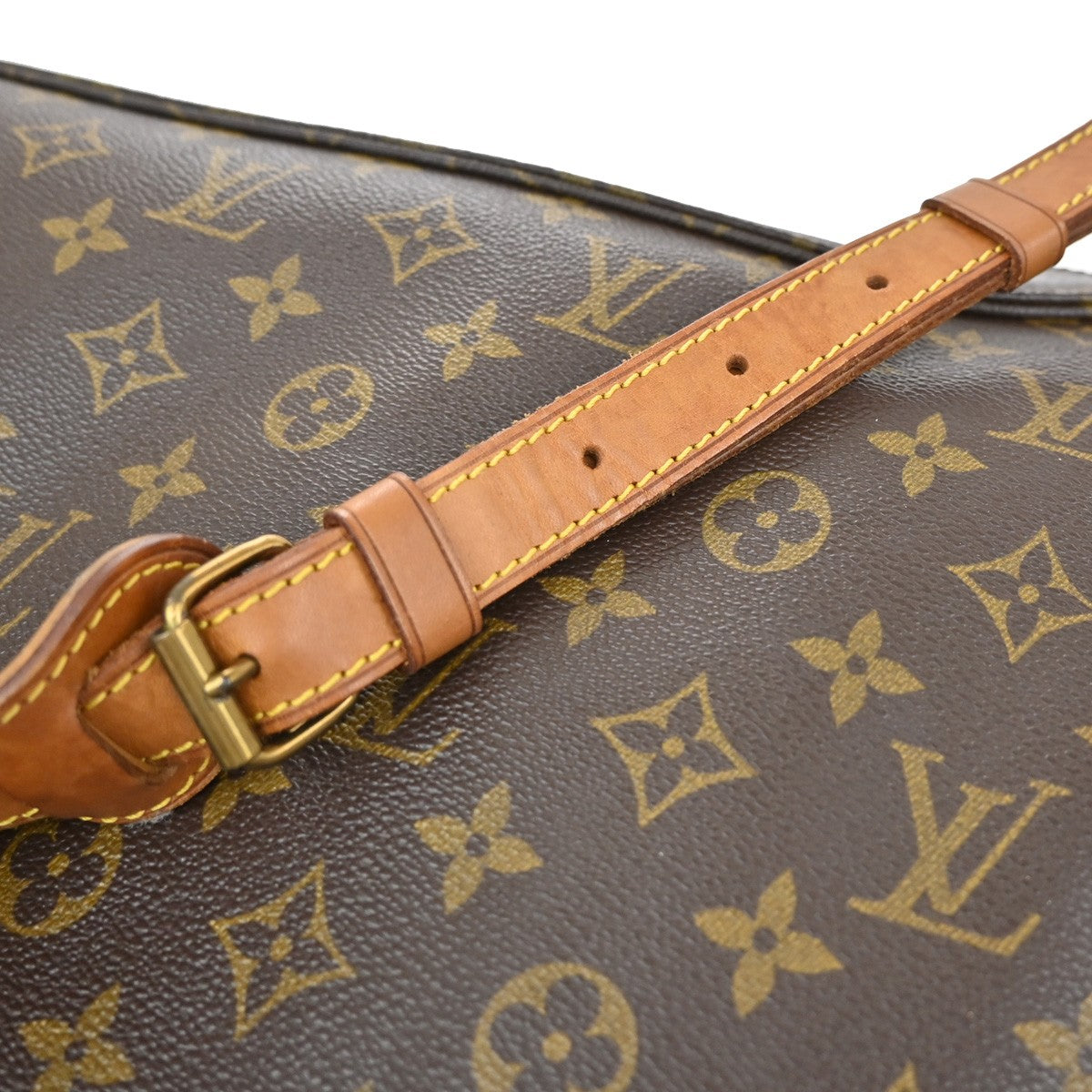 LOUIS VUITTON Promenade Shoulder Bag Monogram Leather Brown M51114 32YH377