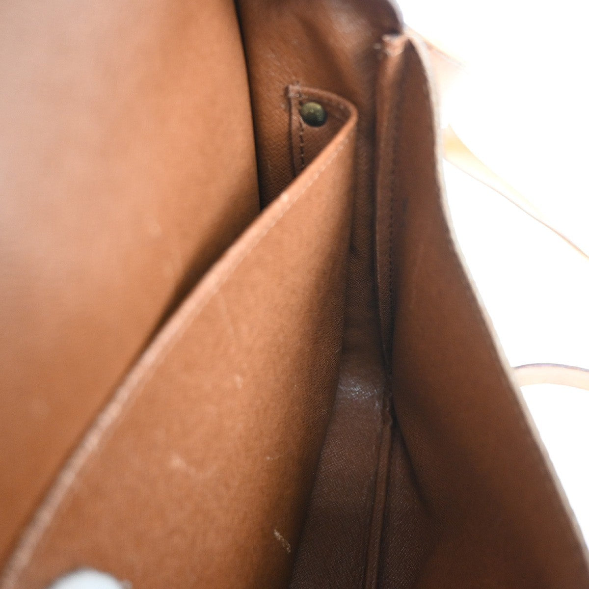 LOUIS VUITTON Cartouchiere GM Shoulder Bag Monogram Leather Brown M51252 80KB479