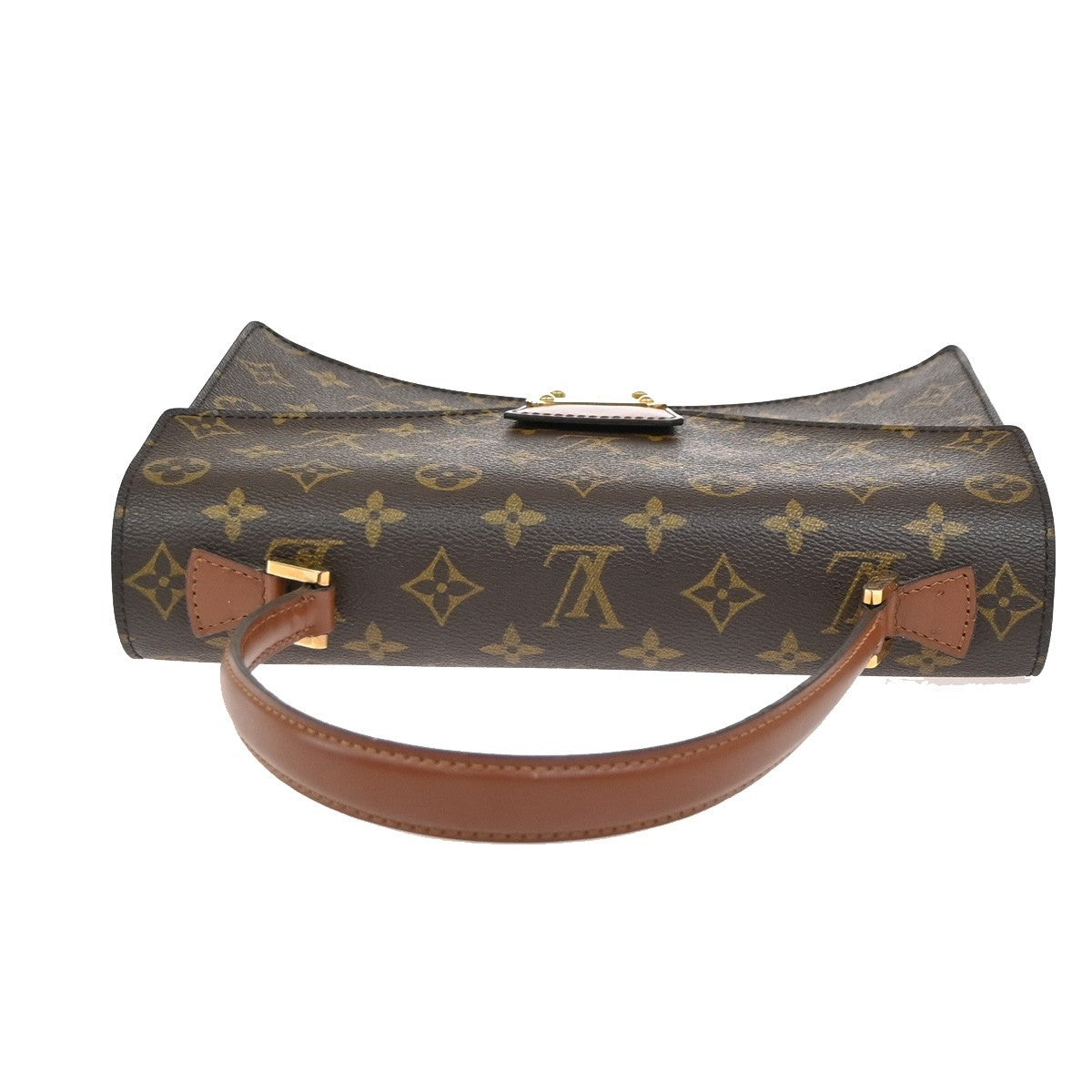 LOUIS VUITTON Concorde Hand Bag Monogram Leather Brown France M51190 98KC745